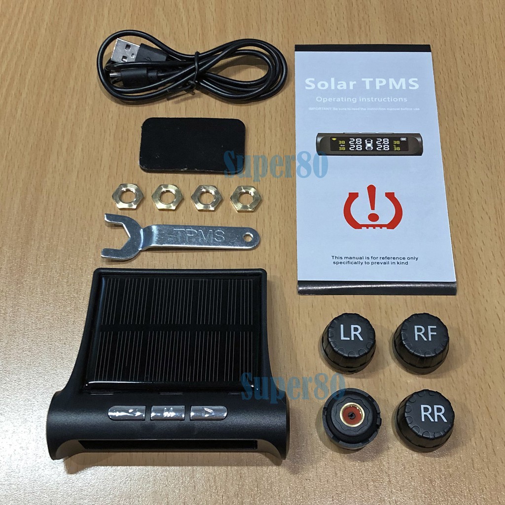 Monitor Tekanan Angin Udara Ban Mobil Digital Wireless Tire Pressure System TPMS