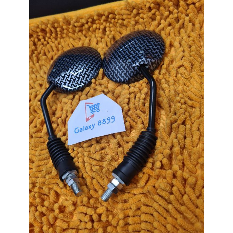 Spion Scoopy Lipat Karbon Silver Spion Honda Yamaha Beat Mio Scoopy Fino-2