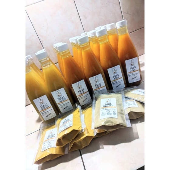

100% HOME MADE Kunir Asem, Beras Kencur, Jahe Rempah