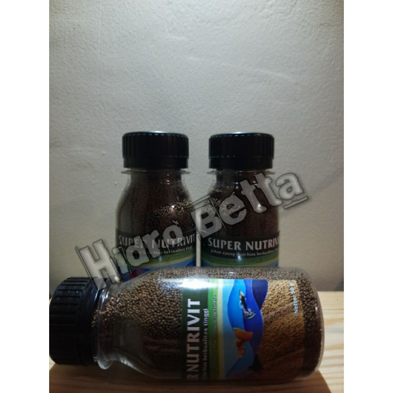 Pelet Ikan Super Nutrivit 500-800 Mikron (Pakan Ikan Cupang, Guppy, Moli dll)