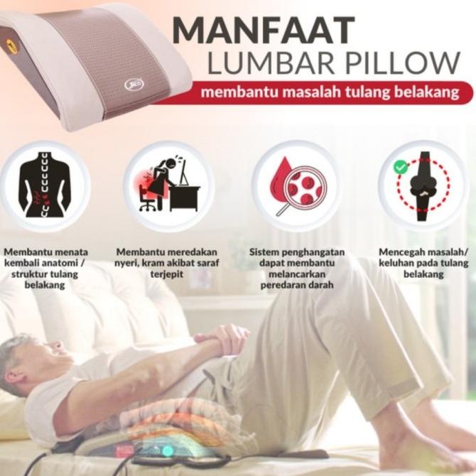 Terapi Syaraf Kejepit Nyeri Pinggang Lumbar Pillow Electric.