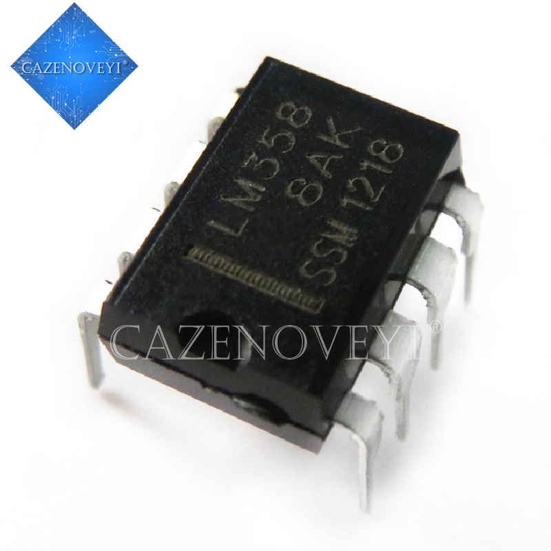 10pcs / lot Sparepart Komponen Elektronik Chip IC LM358P DIP8 LM358 DIP LM358N = TS358CD TS358 KIA358P KIA358 Ba10358P-8