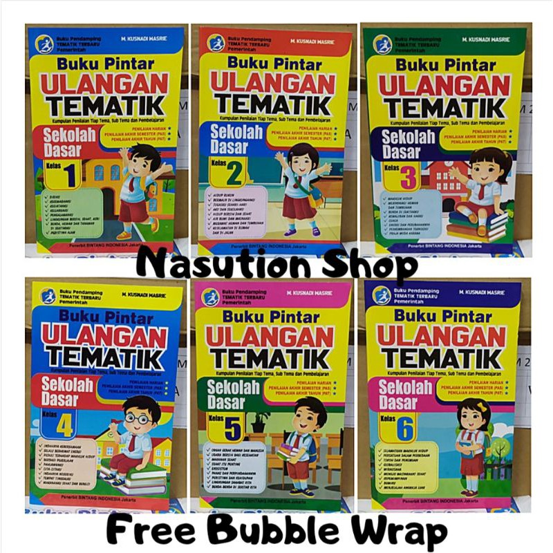 Jual Buku Pintar Ulangan Tematik Sd Kelas 1 2 3 4 5 6 K13 Original Bintang Indonesia Indonesia