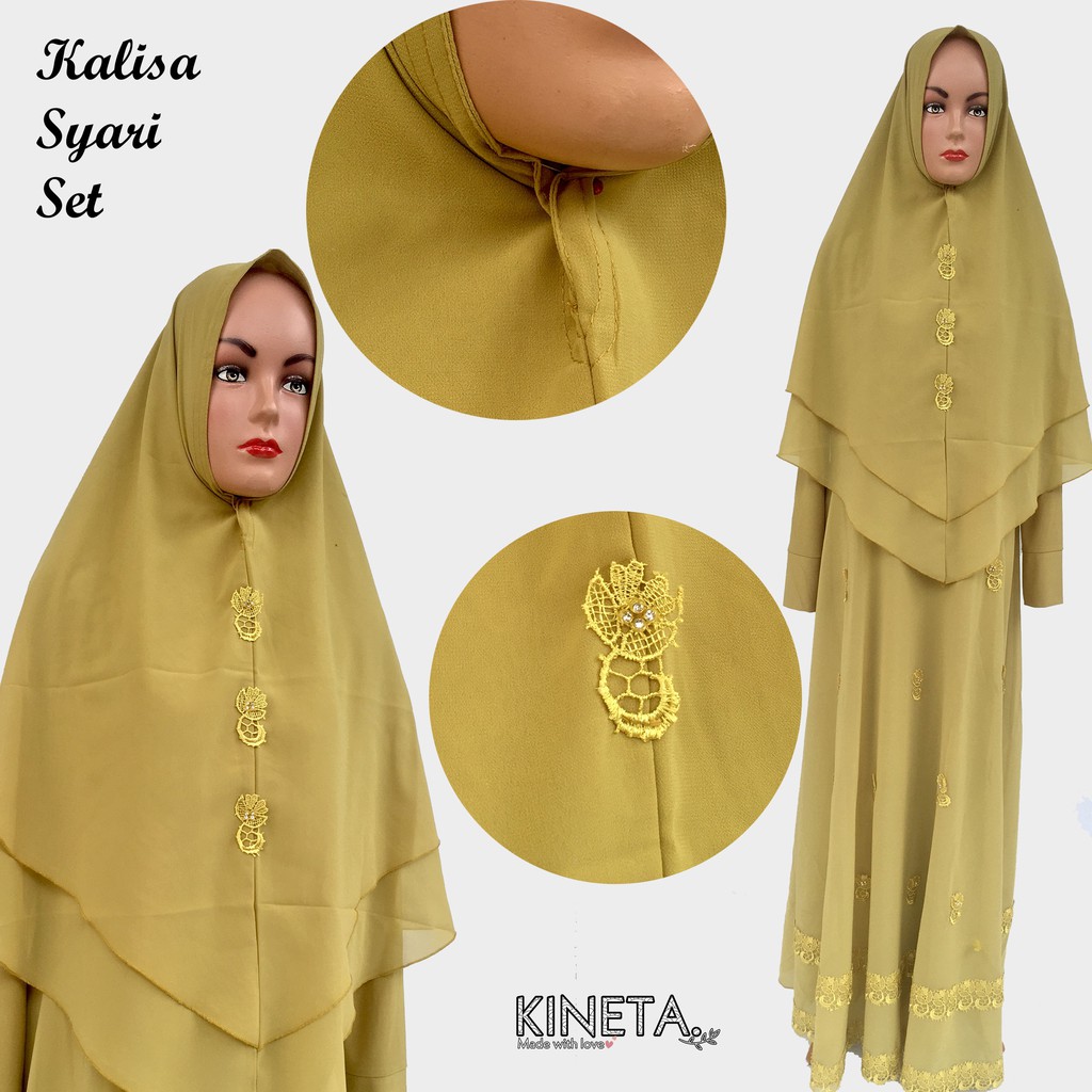 Setelan Gamis Syari Murah Kualitas Butik - Kalisa