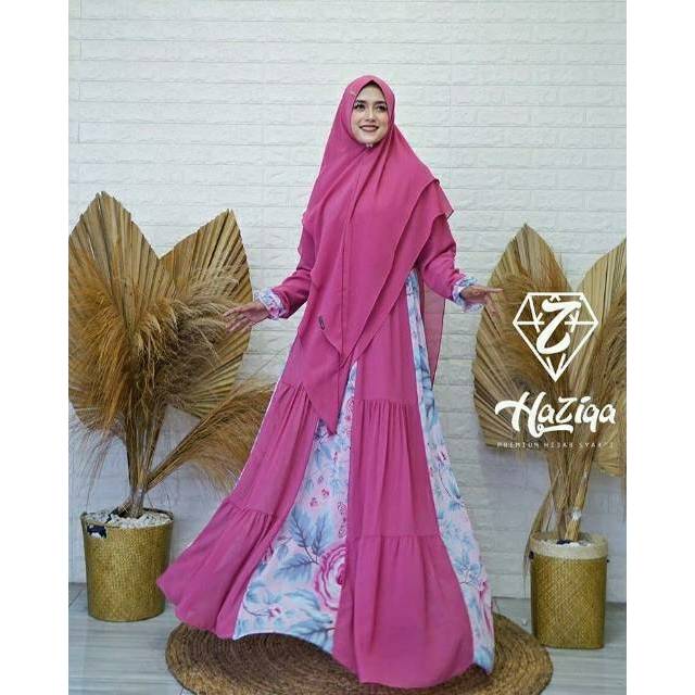 HAZIQA SYARI REVANI SERIES READY GAMIS CERUTY BABYDOLL MIX CERUTY PRINTING PREMIUM ORI