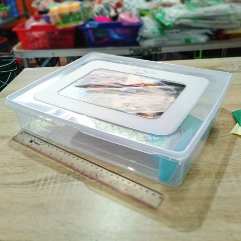 KMP Donali Kotak Donat 5500ml Kotak Penyimpanan Makanan Box Besar Plastik Bersih