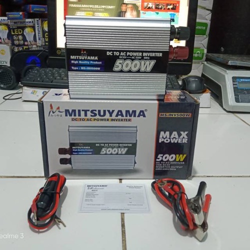 Power Inverter 500 Watt Mitsuyama MS-INV500W DC To AC 220V USB DC 5V Original