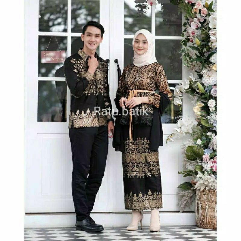 Maura Couple - Sania Ruffle Batik Couple ori Ndoro jowi DNT Garansi Termurah SHOPEE SET COUPLE MAYRA