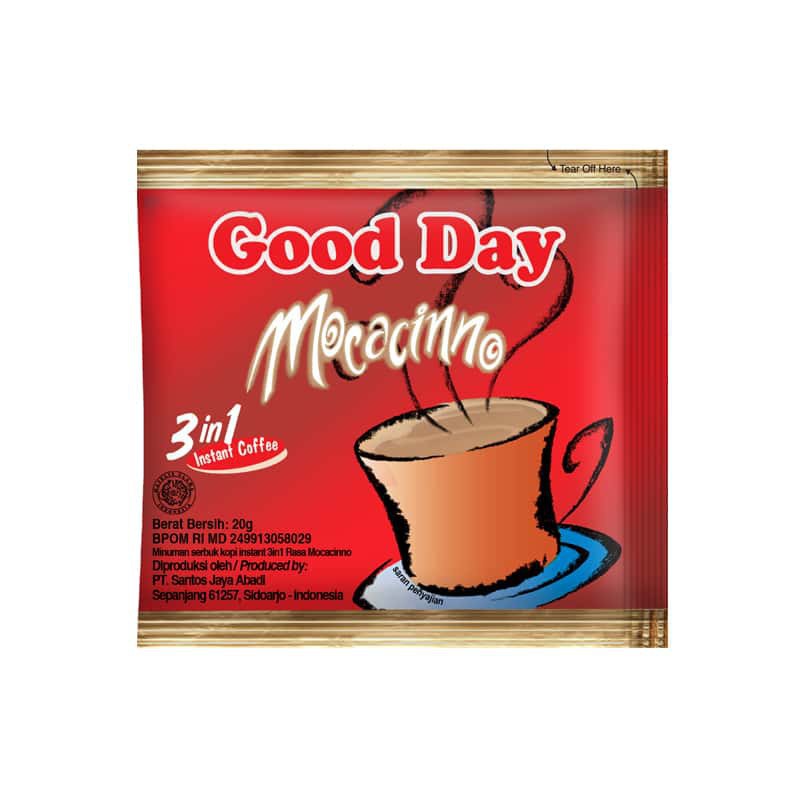 Good Day Mocacinno / Carebian Nut / Coolin / Original / Chococinno / Vanila Latte  10 x 20gr