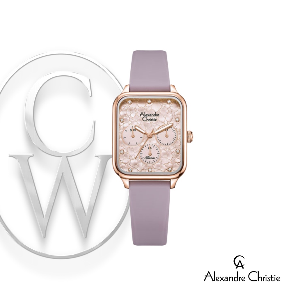 Jam Tangan ALEXANDRE CHRISTIE AC 2A04 BFRRGPN Wanita Karet ORIGINAL