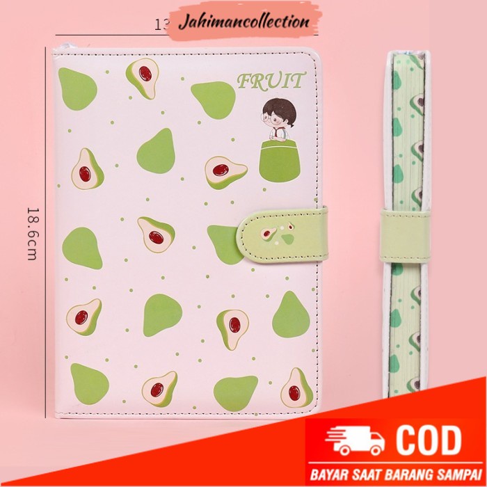 

✨ BISA COD ✨ ST245 - Note Book / Buku Tulis Catatan Karakter - Avocado