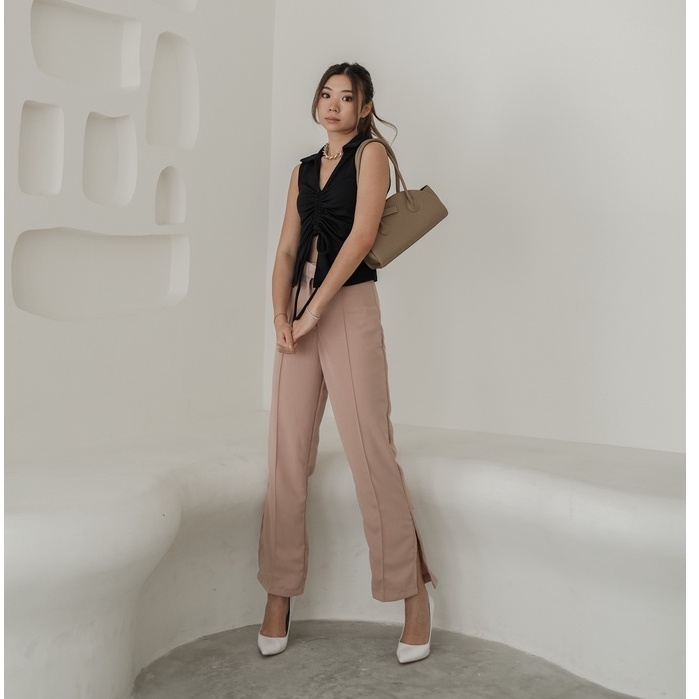 [TAVIA] MARLYN PANTS / CELANA PANJANG WANITA / CELANA KANTOR WANITA / CELANA BAHAN