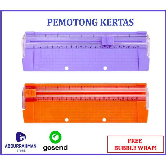 

Ready...Ready...Ready...] Cutter Pemotong Potong Kertas Foto Portabel Paper Trimmer Scrapbook