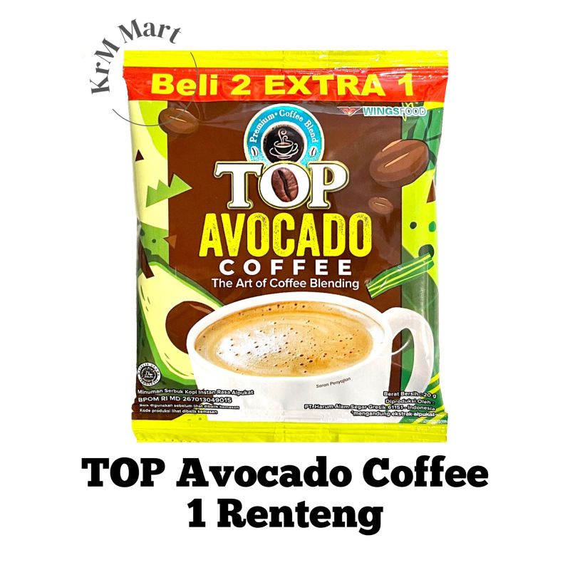 

Top Avocado Coffee 1 renteng isi 15 kopi bubuk apukat alpukat instan