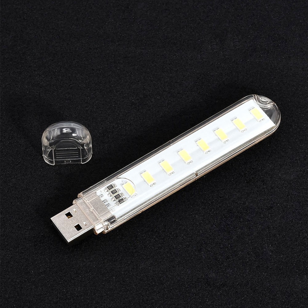 Lampu Malam 8 Led Hemat Energi Dengan Port Usb