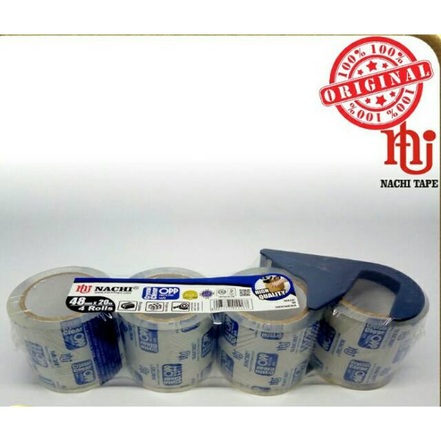 

Selotip Kemas / Crystal Clear OPP Packing Tape Nachi 48mm