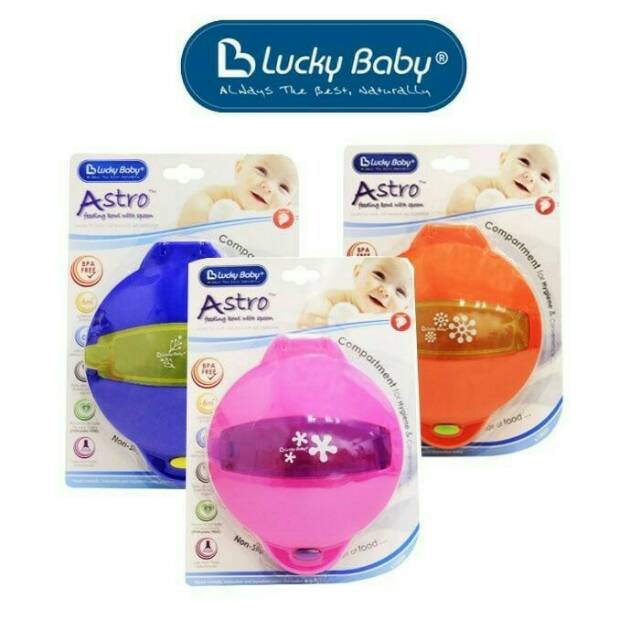 Lucky Baby Astro Feeding Bowl With Spoon / Tempat Makan