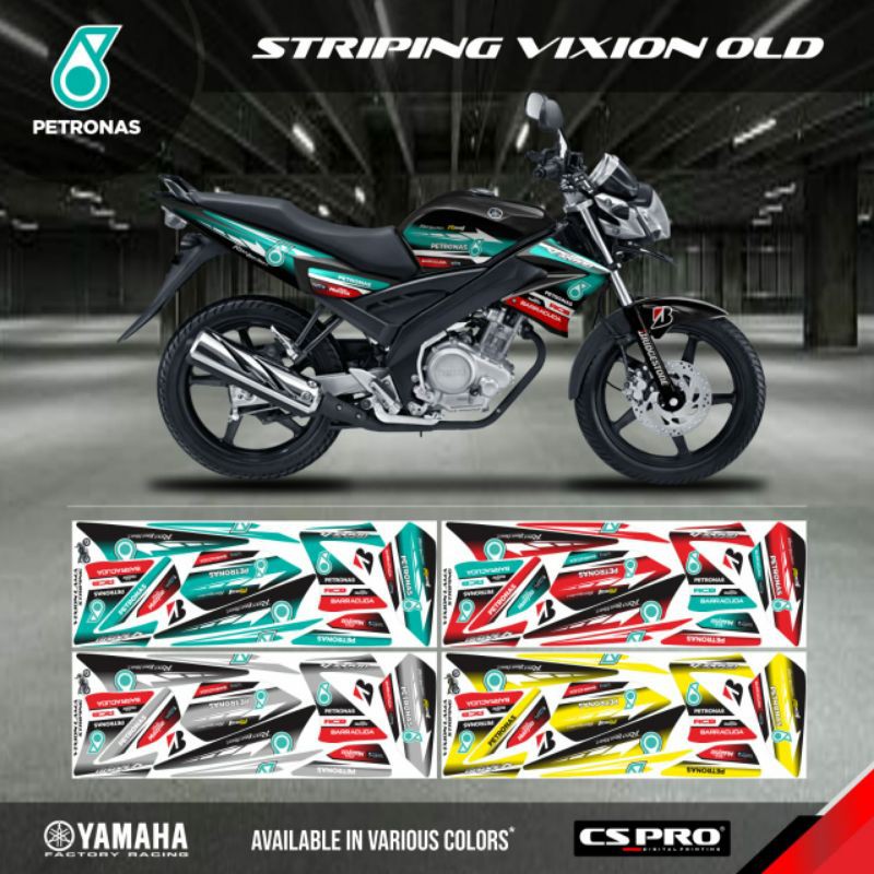 STRIPING STICKER VIXION OLD / VARIASI PETRONAS