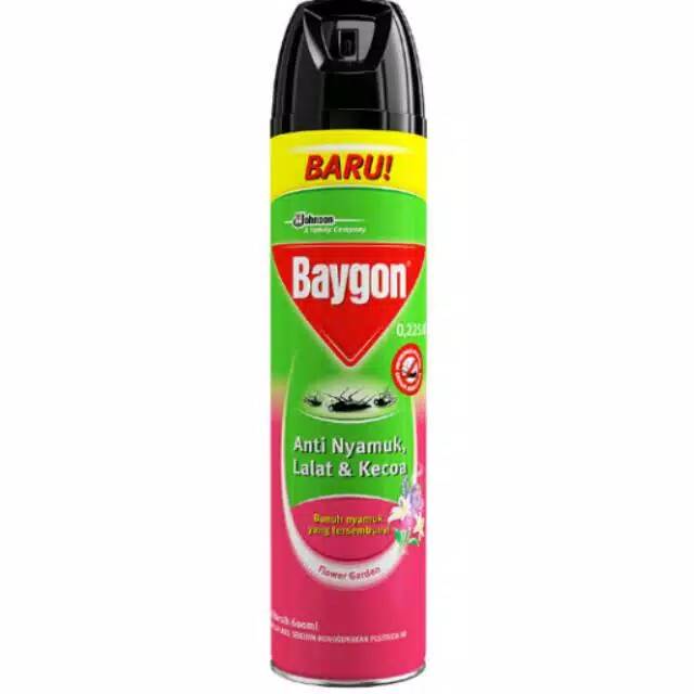Jual Baygon Spray Flower Garden 600 + 75ml / Fresh Scent Aerosol 600ml Shopee Indonesia