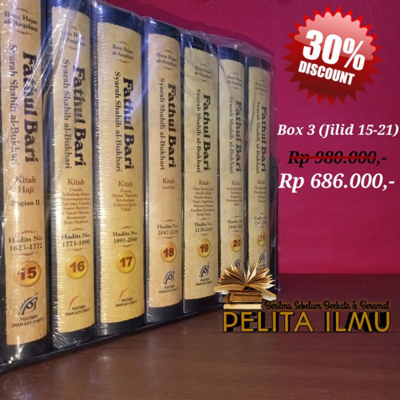 Jual Paket Buku Terjemah Fathul Bari Syarah Shahih Bukhari Box 3 Jilid ...