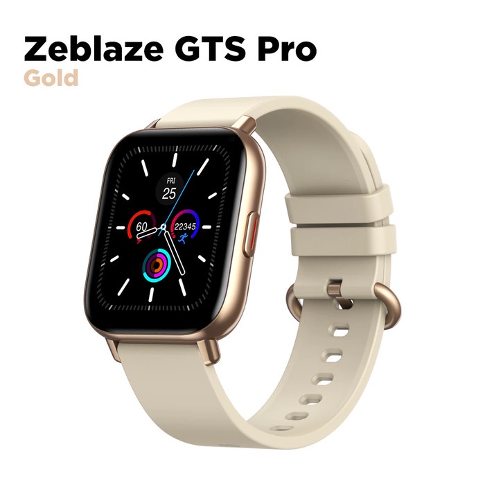 ZEBLAZE GTS PRO Bluetooth 5.0 Smartwatch IP67 SPo2 Sensor - GOLD