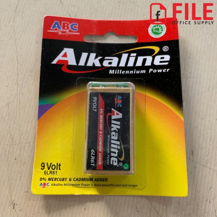 Batu Baterai ABC Alkaline Kotak 9 Volt (6LR61)