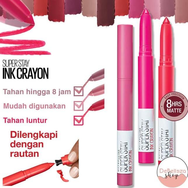 れV ORIGINAL Maybelline Superstay Lip Ink Crayon Super Stay Matte Krayon NEW 2286 ❅