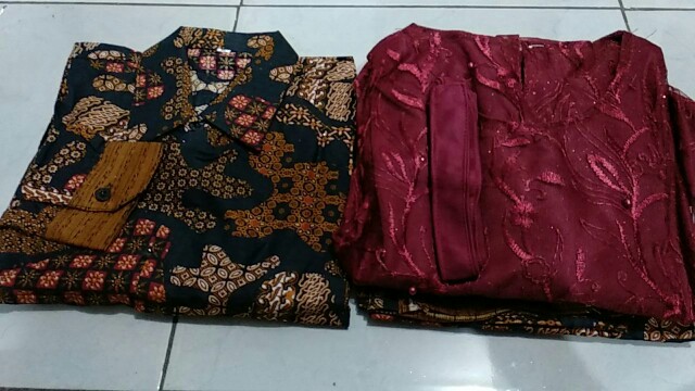 Couple Batik Terbaru 2021 Brukat Premium Sarimbit Batik Kebaya Batik Rnb Batik Couple Keluarga