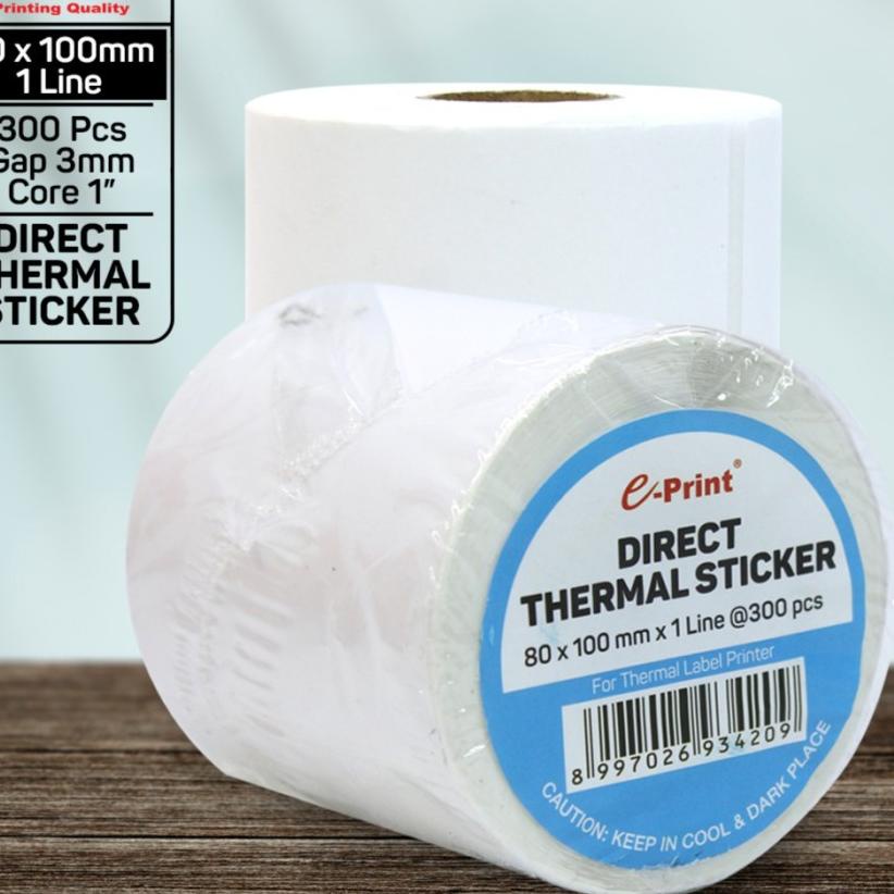 

Update e-print Direct Thermal Sticker 80 x100 mm 1line 300 pcs e-Print Gap 3mm