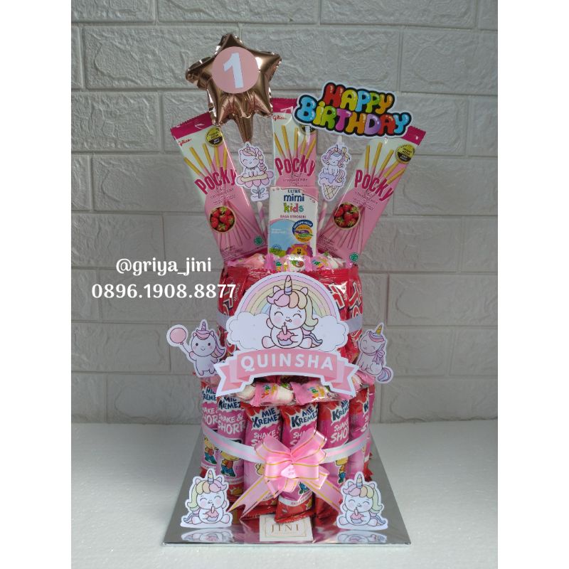 Tart Snack Ultah Pink | Tower Snack Pink | Tower Snack Ultah