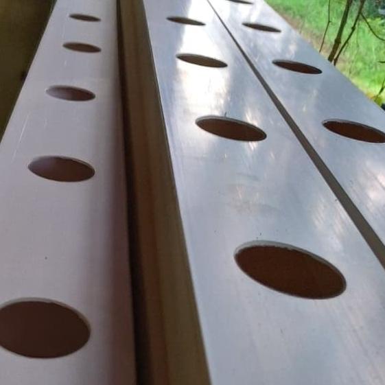 ◄ Gully talang kotak hidroponik aquaponik lengkap dengan tutup ➣