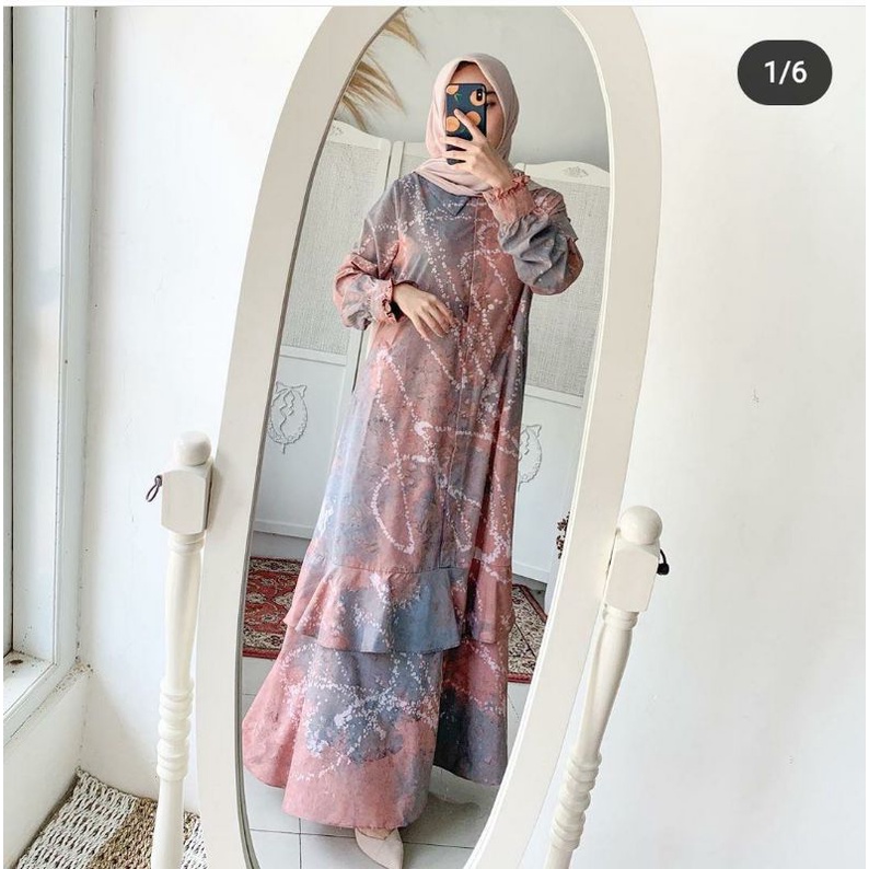 GAMIS TIE DYE JEMPUTAN RUMBAI //KATUN MIKRO//
