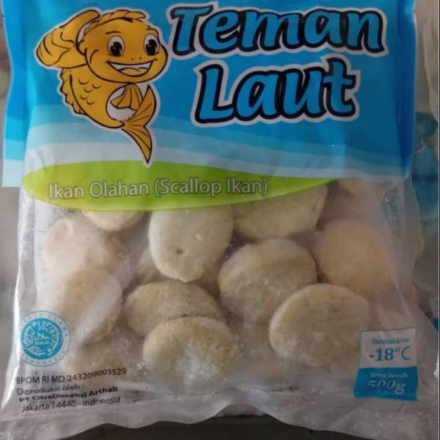 

Teman Laut Scallop Ikan 500Gr Frozenfood
