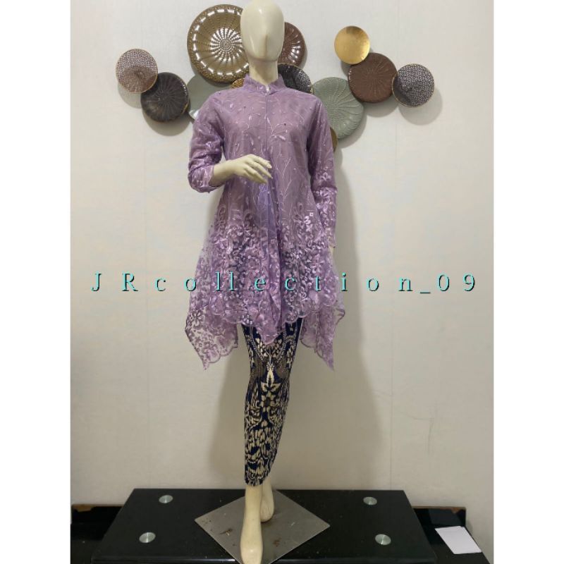 Kebaya Azhra Payet | Kebaya Tunik / Kebaya Modern | Kebaya Payet Mutiara | Kebaya Wisuda