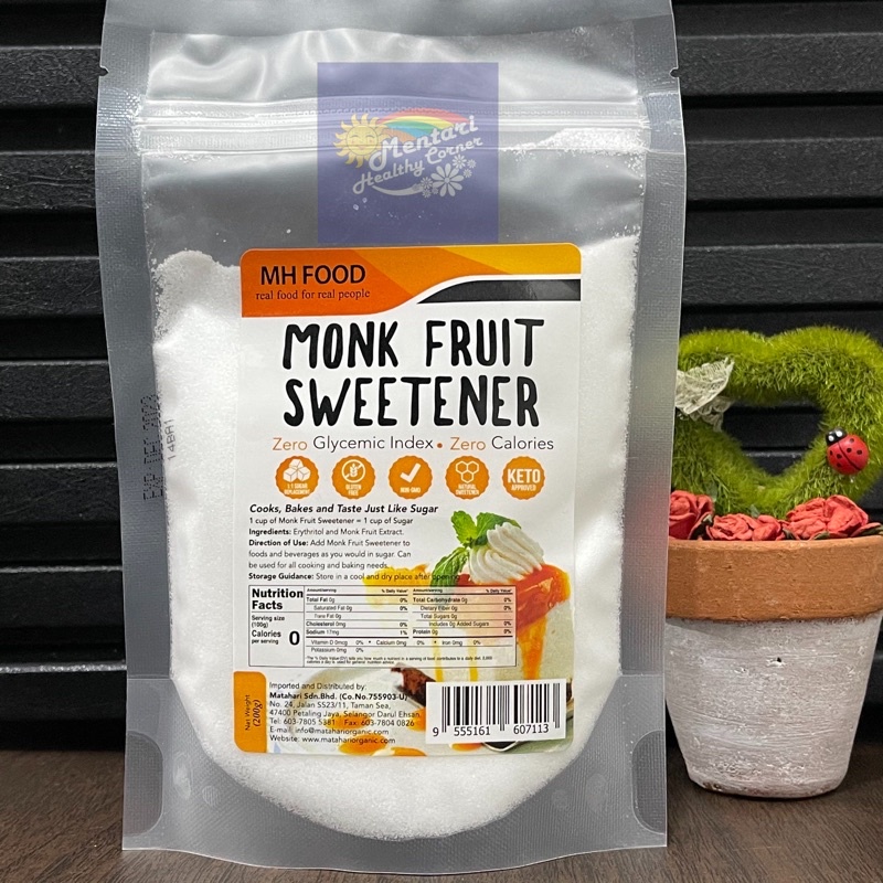 

MH FOOD MONK FRUIT SWEETENER 200Gr MonkFruit
