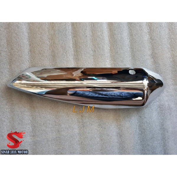 Tutup cover pelindung knalpot satria fu 2015 chrome ori