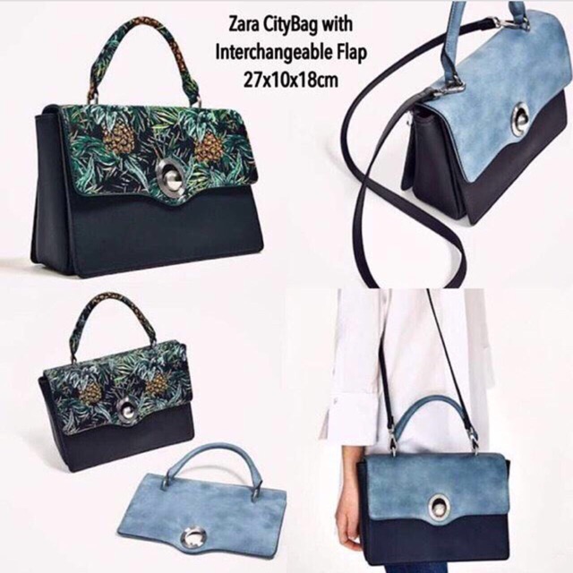 ZARA CITYBAG WITH INTERCHANGEABLE FLAP