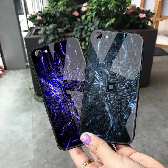 [K46] SoftCase Glass For Oppo Vivo Xiaomi Samsung Iphone Realme a12 a31 a5s a52 a91 a92 a3s a37