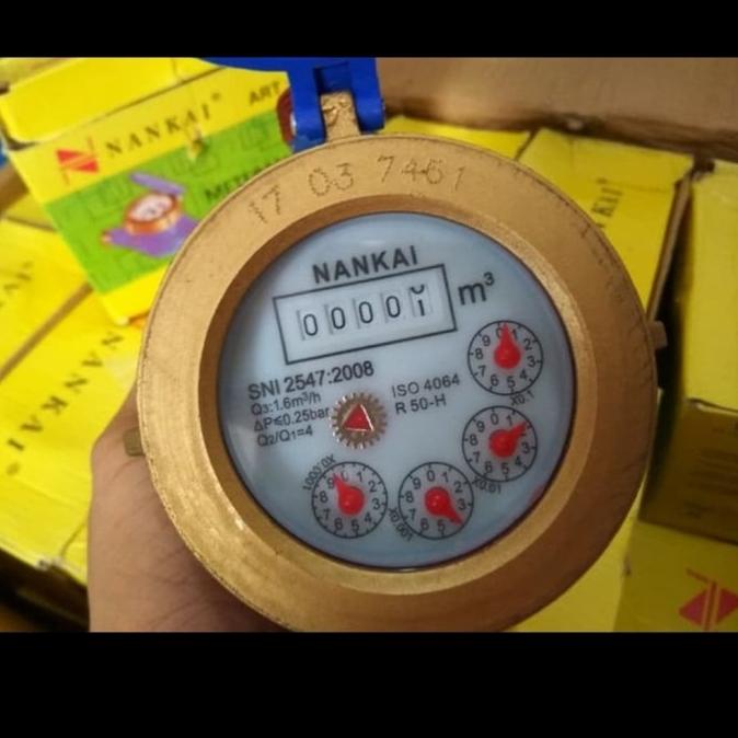 Meteran Air Besi 1/2 Inch Sni Standar Pdam Meter Air Brand Nankai Sni