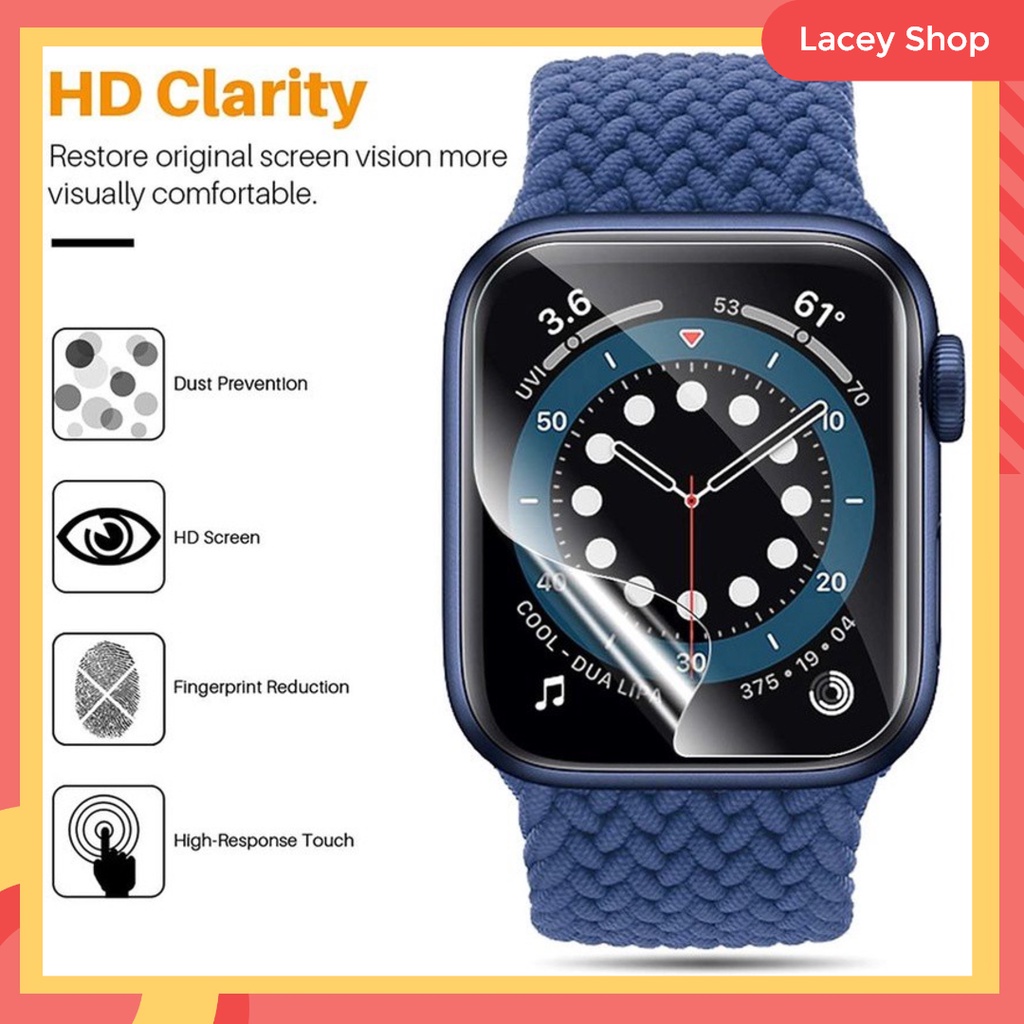 Apple Watch Hydrogel Film Transparent Soft Screen Protector  41mm 45mm S1~S6 Full Cover Film