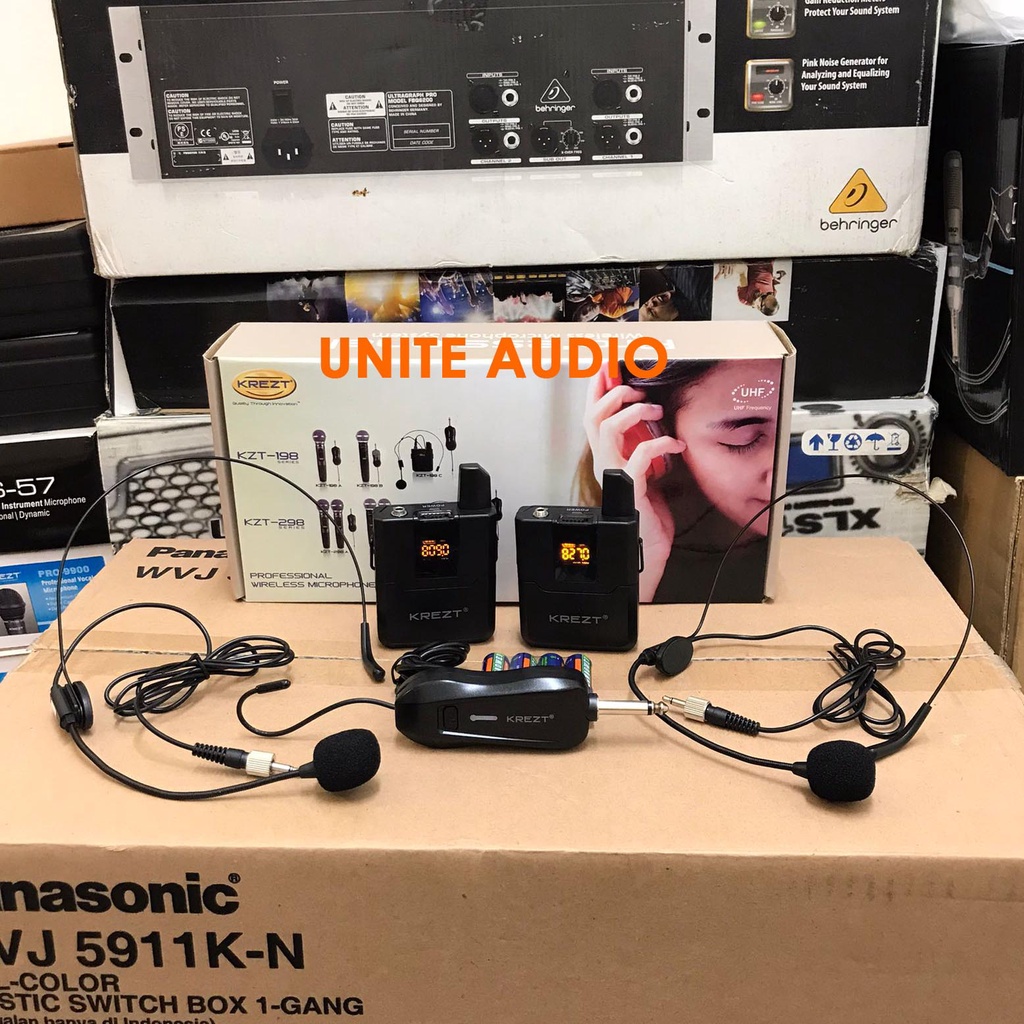 Mic Wireless Headset Krezt 298C Krezt 298 C Mic Bando Original