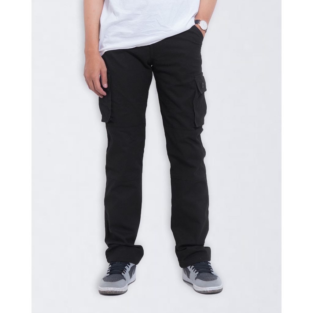 YORK LONG CARGO PANTS - BLACK