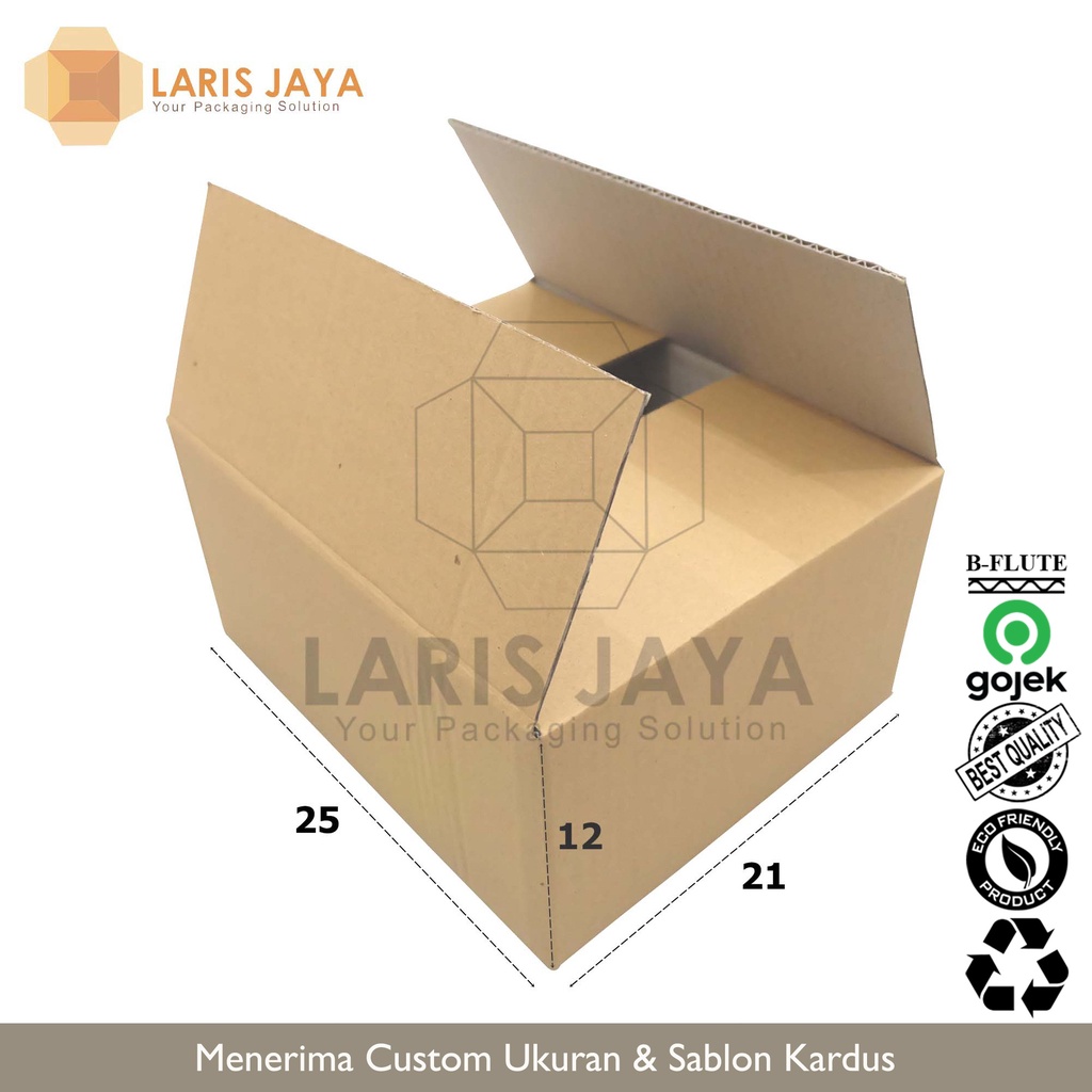 

Kardus | Box | Karton | Kotak Packing Hampers Single Wall 25 x 21 x 12 cm ( Kardus 25 x 21 x 12 cm )