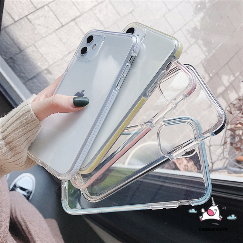 Soft Case Tpu Transparan Shockproof Anti Jatuh Untuk Iphone 12 11 Pro Max Xr Xs Max X 6s 8 7 Plus Se 2020