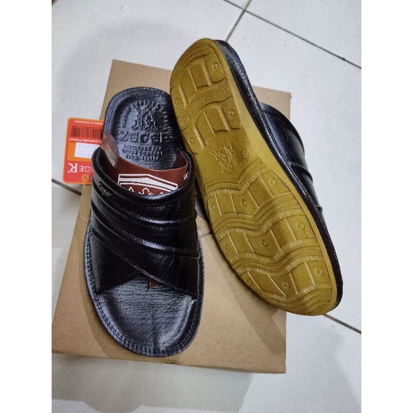 zeger sandal kulit asli ,sandal kulit pria dewasa ts 148 original