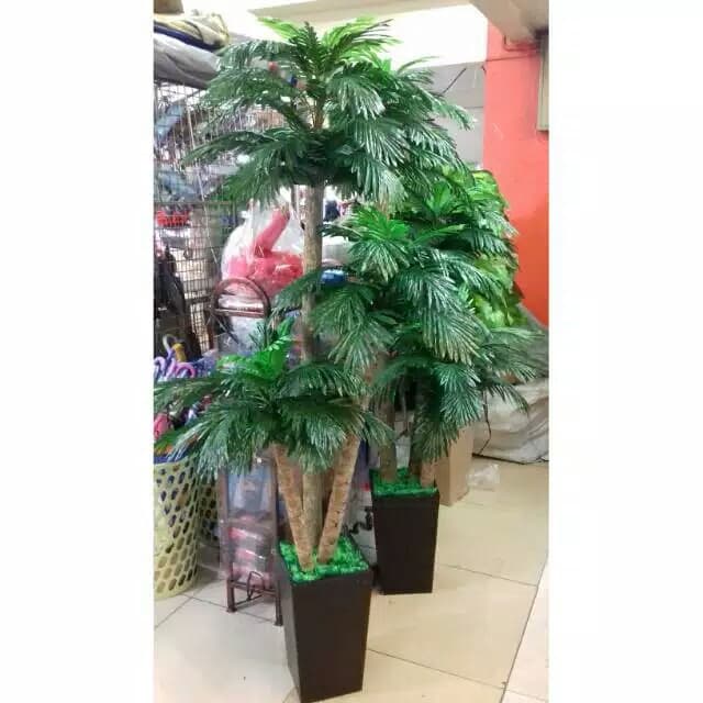Jual Pohon palem plastik artificial palm tree artificial Shopee Indonesia