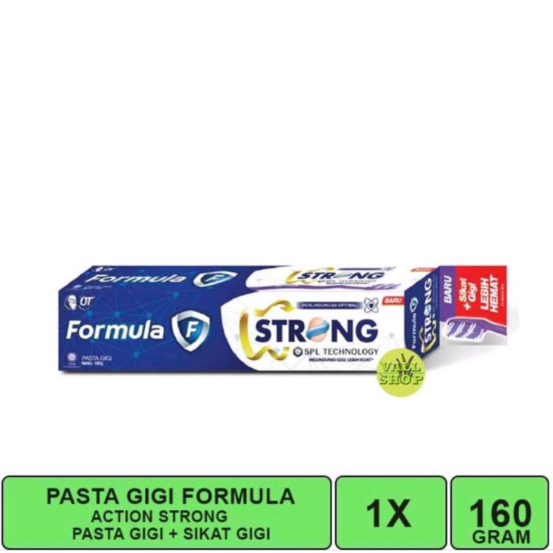 FORMULA STRONG // SPARKLING WHITE // CONFIDENT PASTA GIGI 160g Free sikat gigi