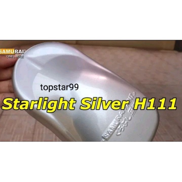 Pilok Pilox Cat Samurai Starlight Silver H111 111 Silver 400ml Cat Semprot Samurai Paint Kurobushi Aerosol 400 ml