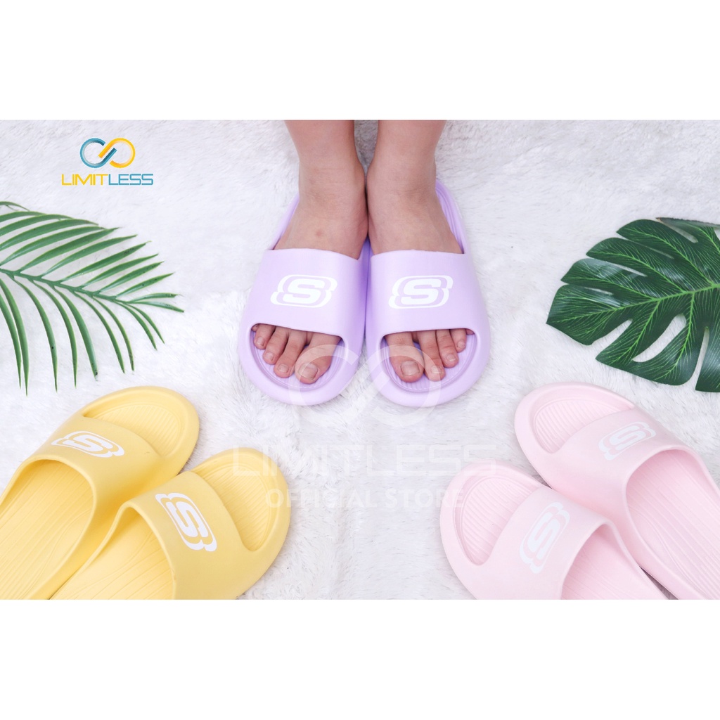 Sandal Slide Wanita Korean Style Limitless Sendal Wanita Slop Terbaru Sendal Slip On Cewek Sketchers Empuk