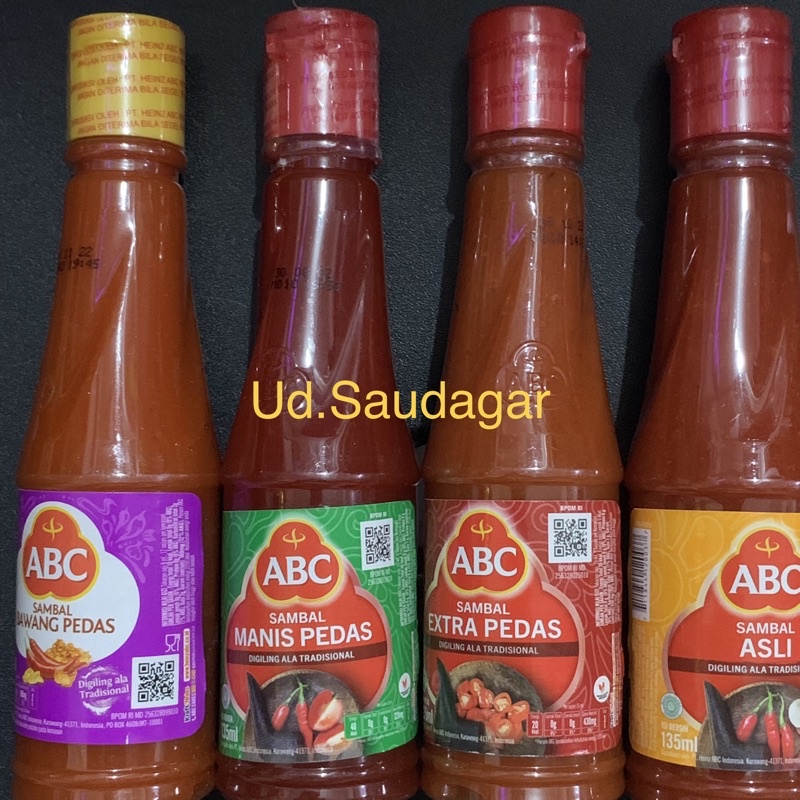 

Saus / Saos Sambal Asli ABC Extra Manis Pedas botol 135ml